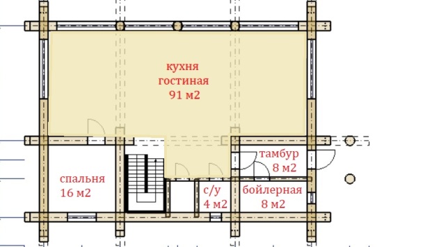 План дома из сибирского кедра