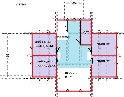 План дома из сибирского кедра